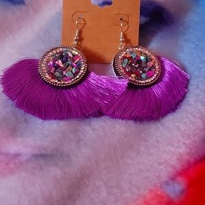 Cute purple earrings